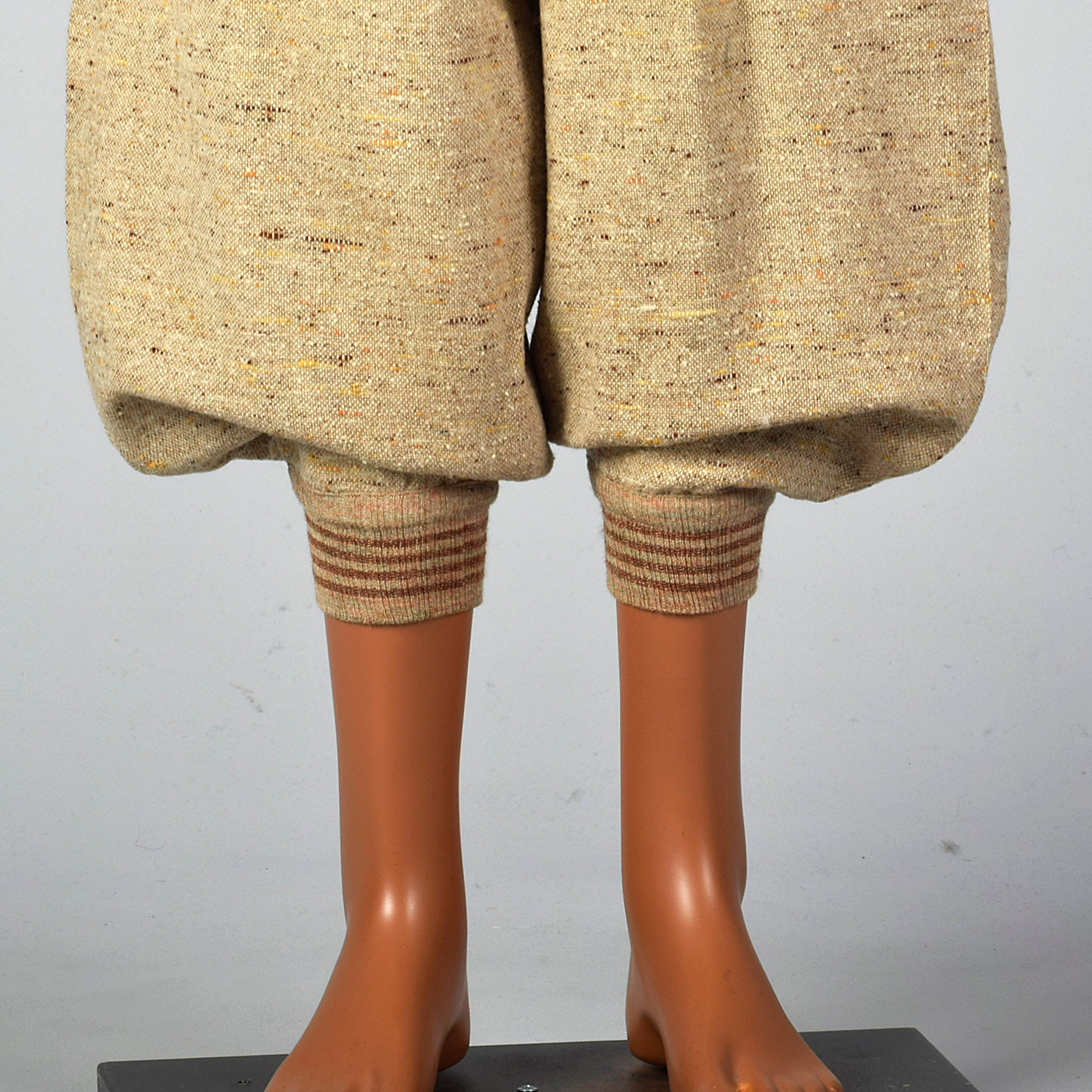 1930s Mens Plus Sixes in Wool Tweed with Orange Flecks