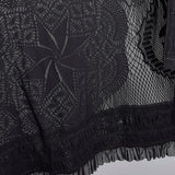 1990s Jean Paul Gaultier Soleil Black Lace and Mesh Jacket