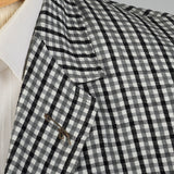 1950s Black and White Gingham Seersucker Jacket