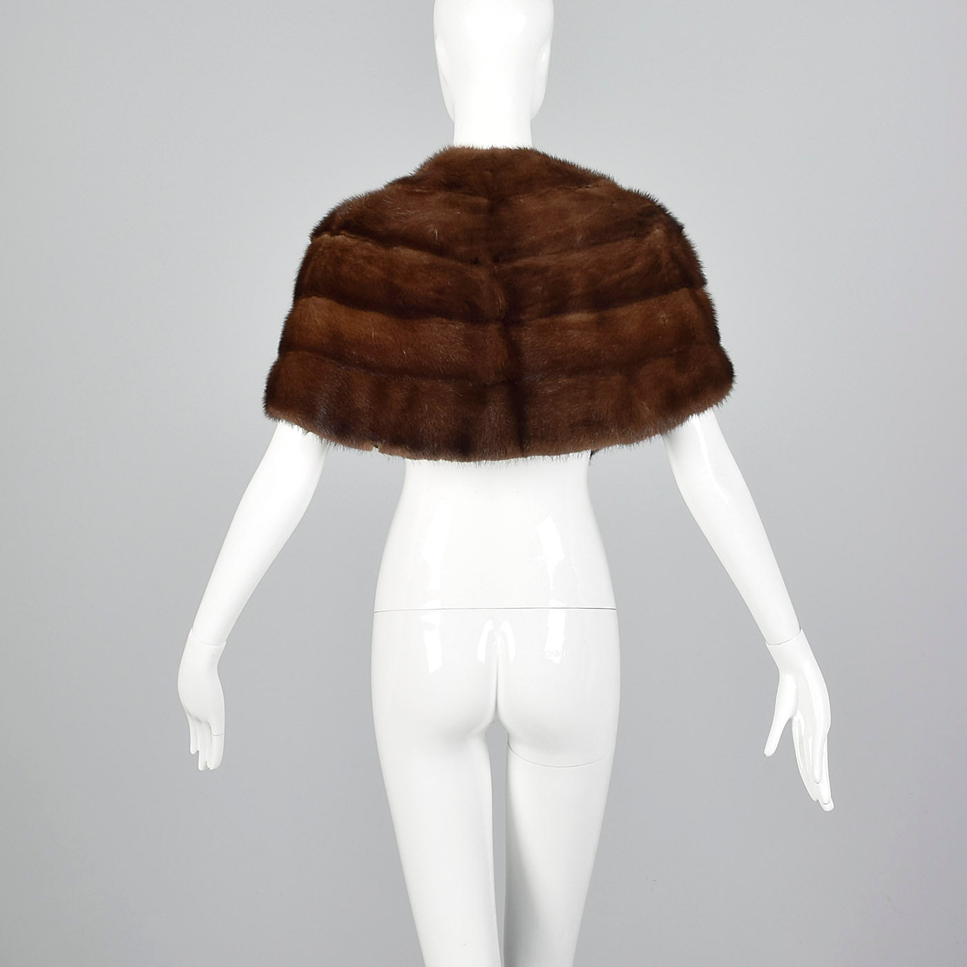 1950s Mink Stole with Scallop Edge