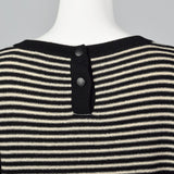 Small Sonia Rykiel 1990s Oversized Black and White Striped Sweater