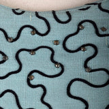 1950s Blue Dress with Amoeba Squiggles