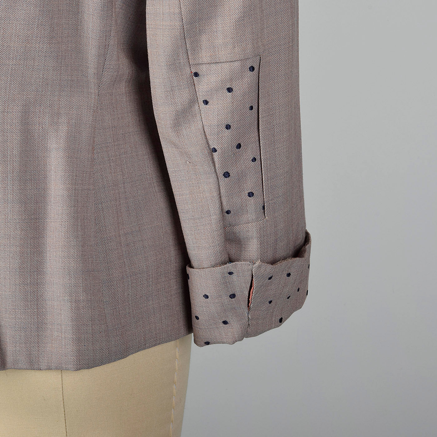 1950s Saks Fifth Avenue Edith Small Blazer with Polka Dot Details