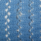 1930s Blue Crochet Dress with Ribbon Belt