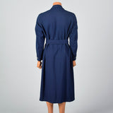 1950s Mens Pendleton Blue Wool Robe