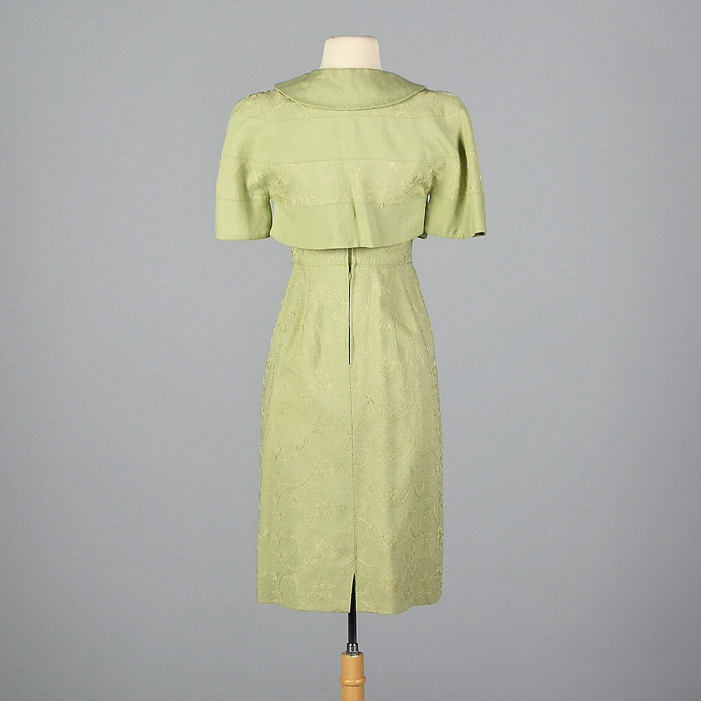 1950s Green Dress with Matching Jacket