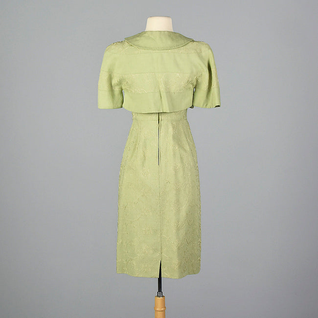 1950s Green Dress with Matching Jacket