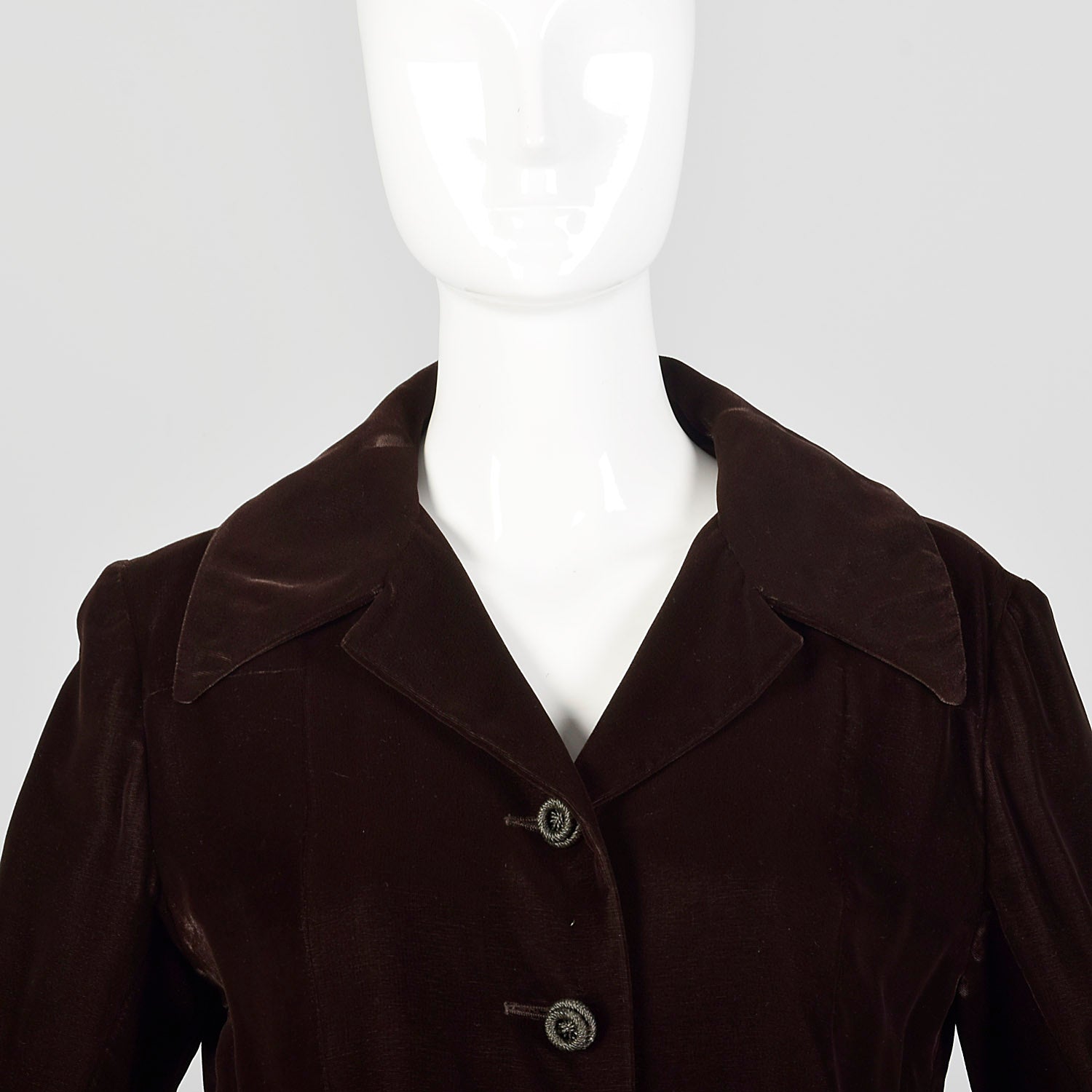Medium Pierre Balmain 1970s Brown Velvet Skirt Suit