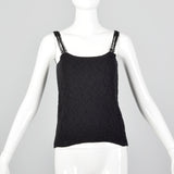 1990s Armani Collezioni Black Tank Top