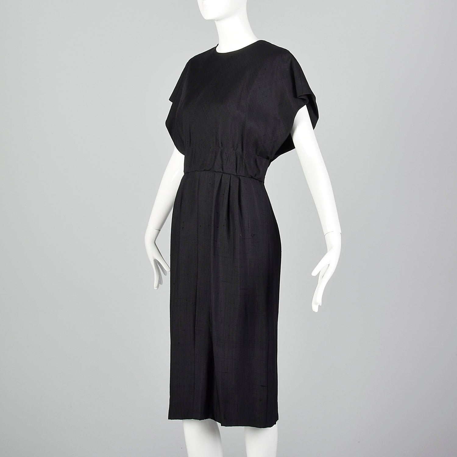 1960s Little Black Dress with Large Back Buttons