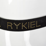 1990s Sonia Rykiel Black Suede Signature Belt