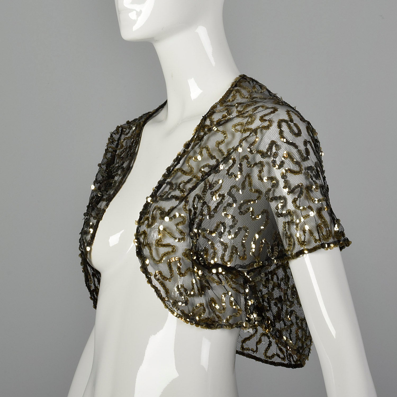 Small 1930s Sequin Bolero Jacket