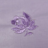 1950s Lavender Evening Dress with Floral Embroidery