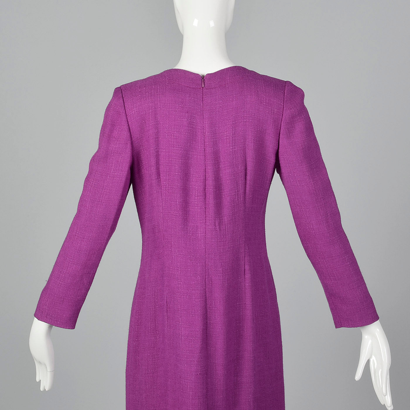 1980s Carolina Herrera Purple Dress