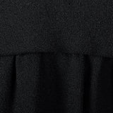 1970s Norman Norell Long Sleeve Little Black Dress in Winter Weight Wool, Gustave Tassell