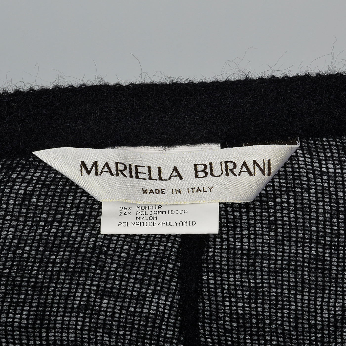 1990s Sheer Knit Wool Pencil Skirt