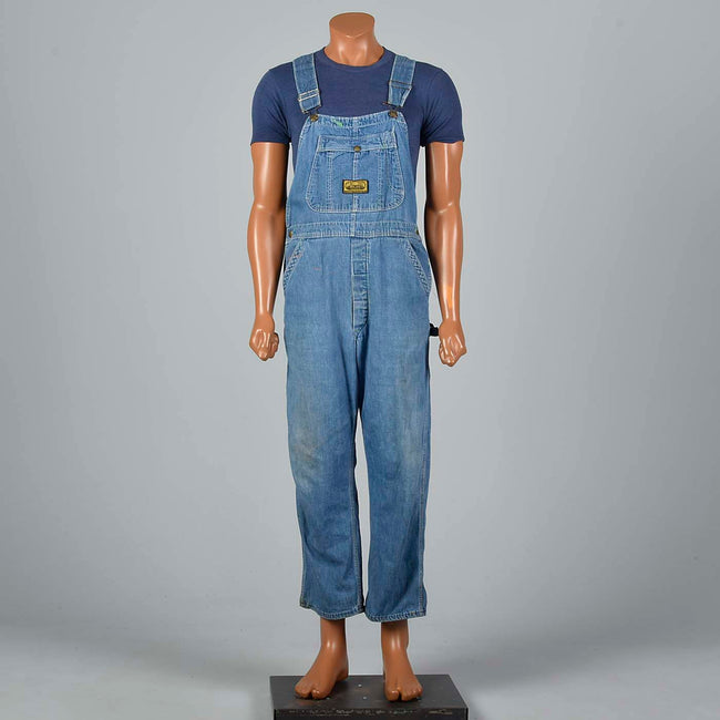 1940s Mens Washington Dee Cee Denim Overalls