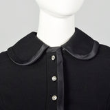 XS 1970s Gino Charles Black Dress Pant Set