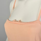 Medium 1930s Teddy Pink Deadstock Step-in Vintage Slip Lingerie Boudoir