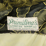 Small 1940s Damask Evening Gown