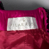 1980s Pilar Rossi Hot Pink Skirt Suit