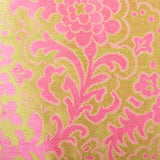 1960s Malcolm Starr Sleeveless Maxi Dress in Pink and Chartreuse Psychedelic Brocade