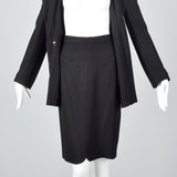 1990s Sonia Rykiel Black Skirt Suit