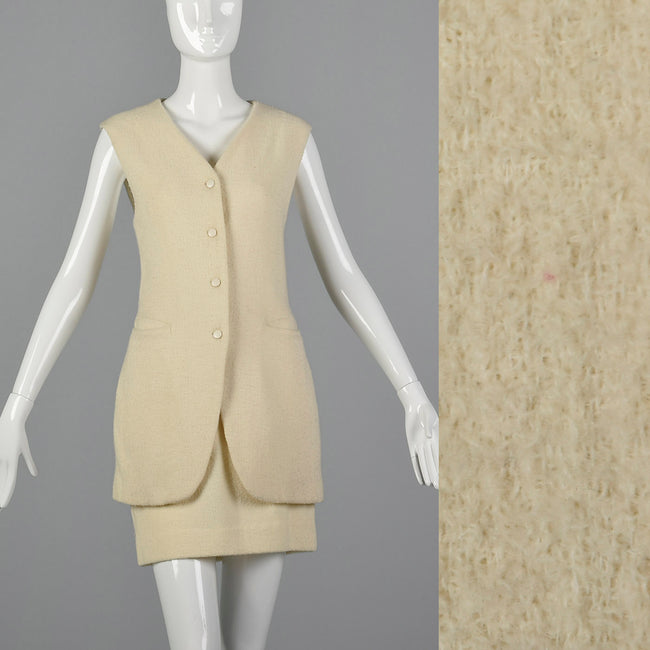 1970s Byblos High Waist Skirt and Tunic Vest Set