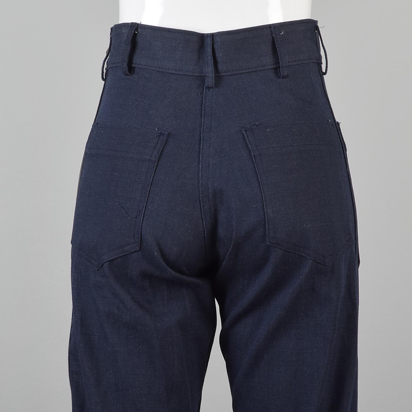 30x38 Extra Long Seafarer Bell Bottoms High Waist Indigo Denim