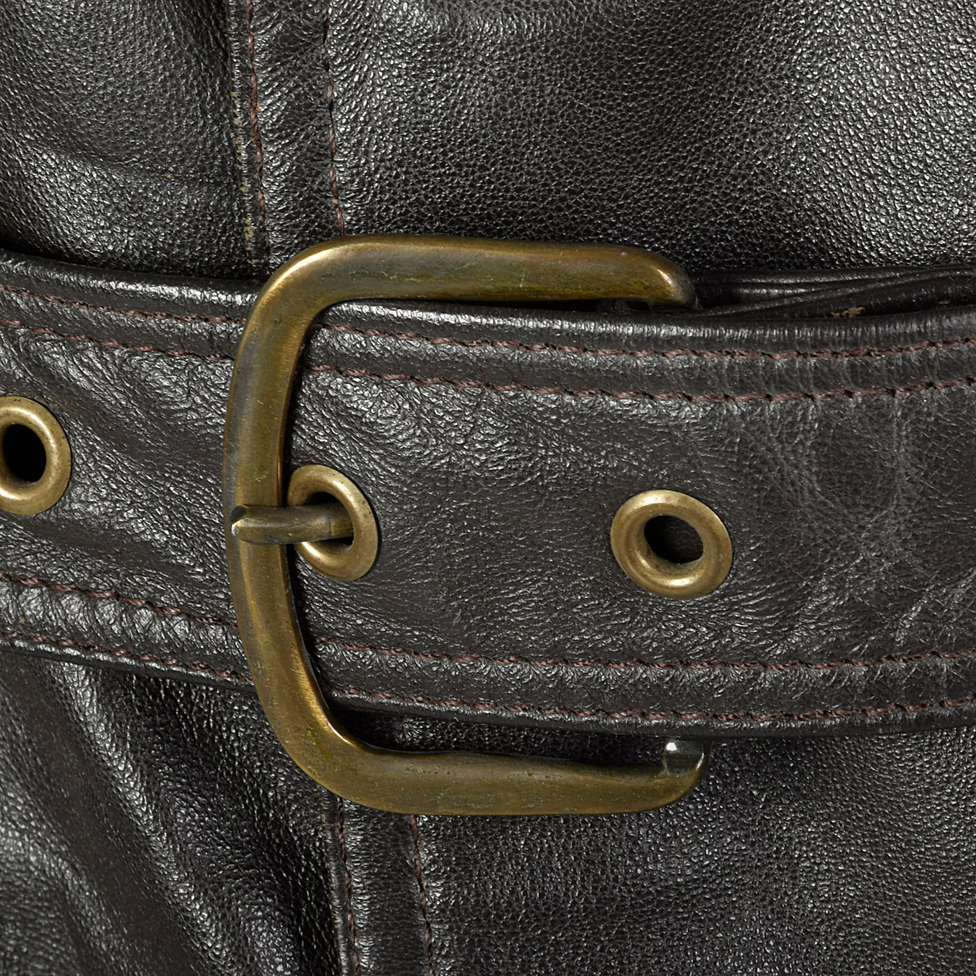 1960s Mens Belted Leather Norfolk Jacket