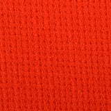 1960s Asymmetric Red Winter Coat with Black Sheared Fur Trim