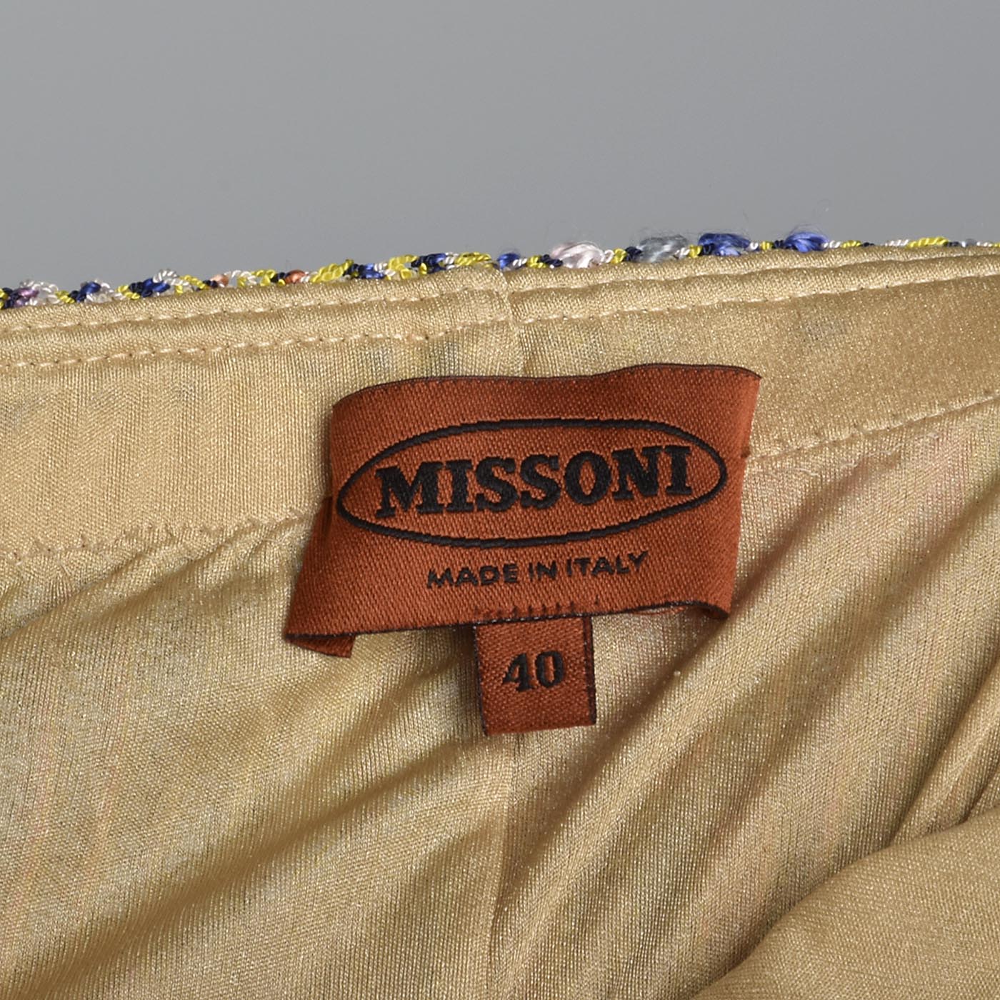 1970s Missoni Extra Long Sheer Knit Pants