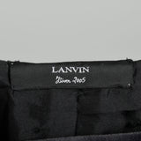 Medium 2005 Skirt Lanvin Winter Collection Zip Side Grey Velvet Ruffle