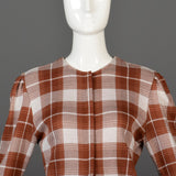 1980s Norma Kamali Knit Separates Set in Plaid