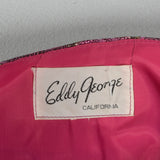 1970s Eddy George Metallic Pink Maxi Dress