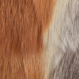 1970s Red Fox Fur Vest with Leather Trim
