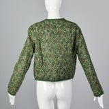 1960s Quilted Cotton Jacket in a Floral Print