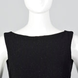Moschino Cheap & Chic Tight Black Dress with Lurex Threads