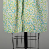 3XL 1960s Day Dress Short Sleeve Volup Casual Cotton Floral Summer