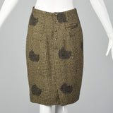 1980s Dorothee Bis Tweed Skirt Suit with Oversized Jacket