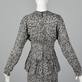 1980s Christian Dior Black and White Dress