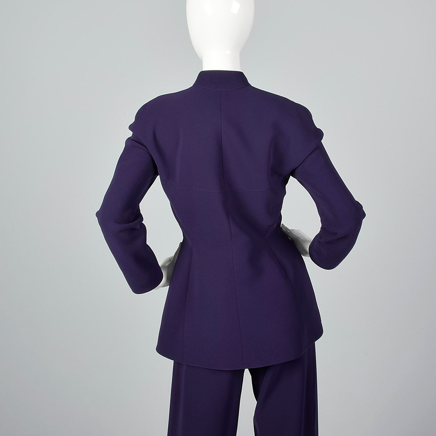 1980s Thierry Mugler Purple Pant Suit