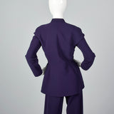 1980s Thierry Mugler Purple Pant Suit