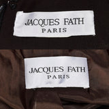 Medium Jacques Fath 1990s Brown Three Piece Suit