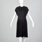 Medium Galanos 1960s Silk Pleated Dress