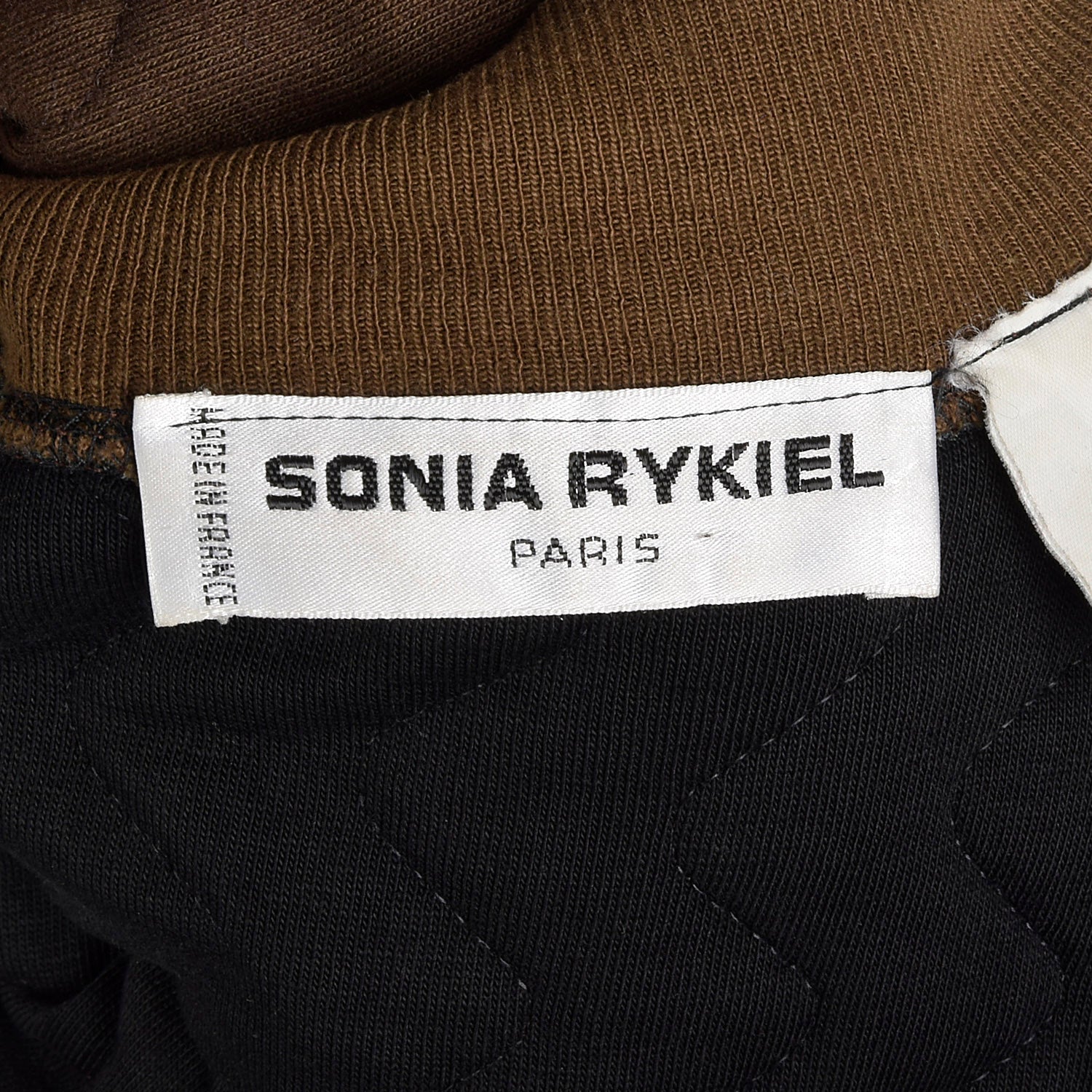 XL Sonia Rykiel 1990s Brown Quilted Bomber Jacket