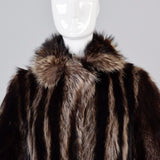 1970s Raccoon Fur Wrap Coat