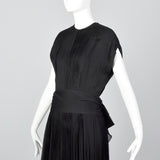 Medium Galanos 1960s Silk Pleated Dress