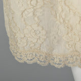 1950s Van Raalte Cream Lace Slip