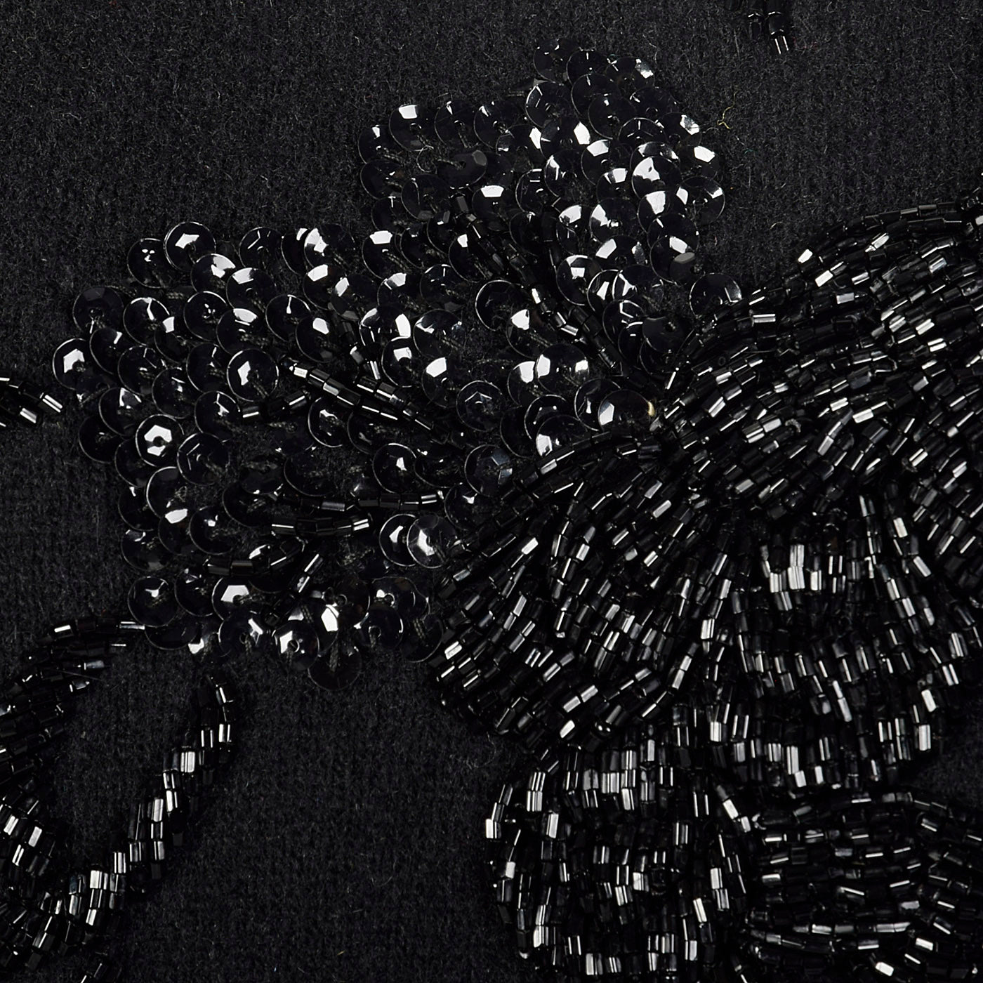 1960s Black Sleeveless Sweater with Beading